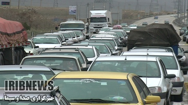 ترافیک نیمه سنگین در محور بیجار به زنجان