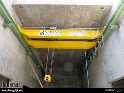 تعمیر اساسی جرثقیل 16 تنی پایاب سد شهید عباسپور