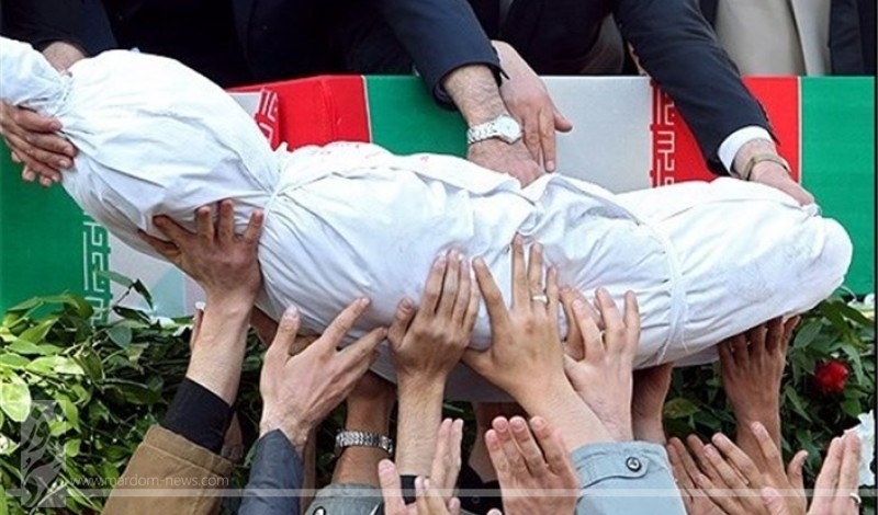 استقبال ازپیکر مطهر شهید تازه تفحص شده دفاع مقدس فردا در کرمان