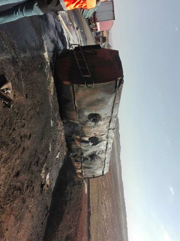 دو کشته و یک مجروح در برخورد تریلی حامل سوخت با نیسان