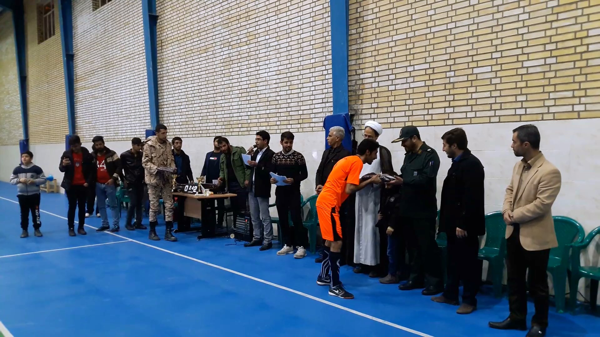 یرگزاری فینال مسابقات فوتسال جام شهدای بسیج در  شهرستان دهاقان