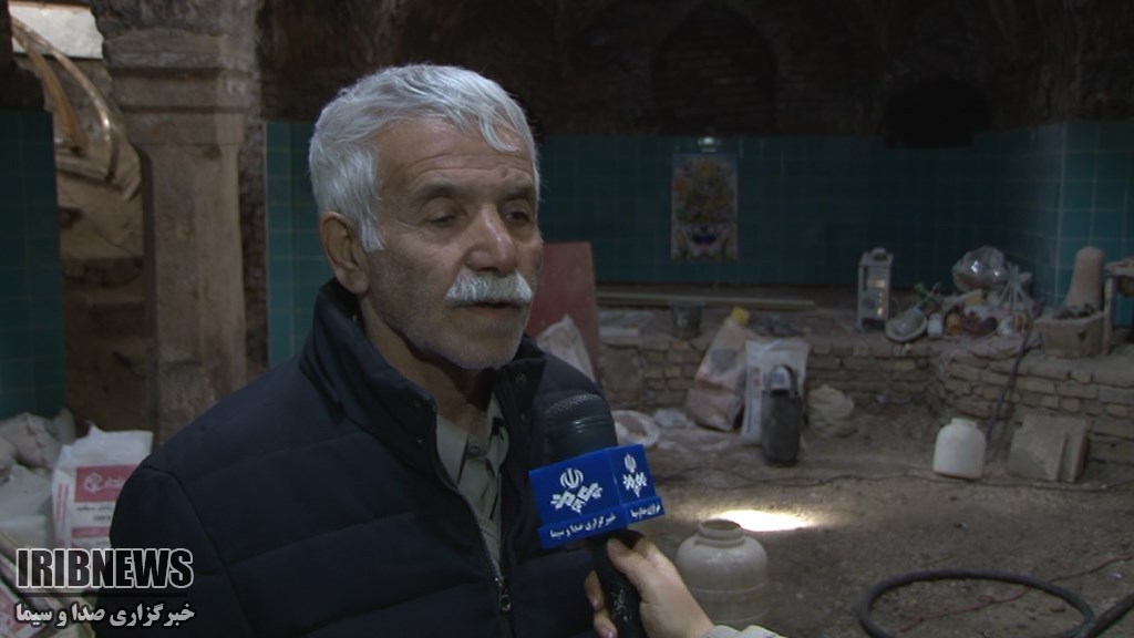 مرمت حمام تاریخی منطقه چمن کبابیان همدان