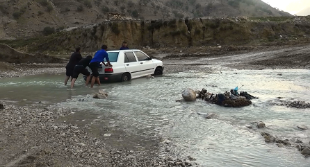 قطع محور ارتباطی دیشموک به شهرستان باغملک استان خوزستان