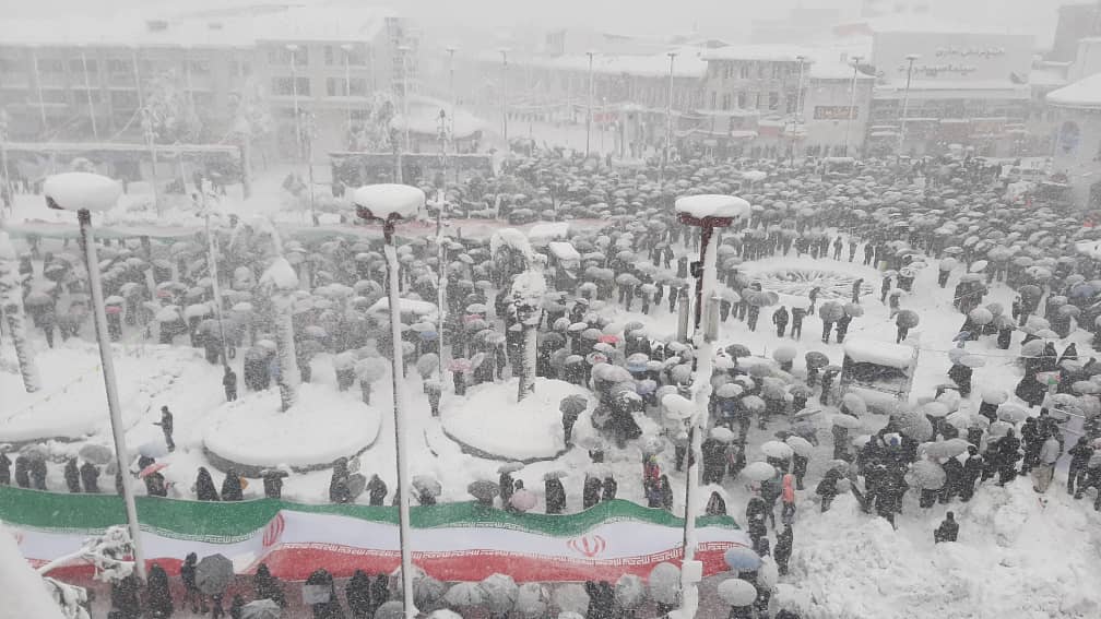 بر پایی راهپیمایی 22 بهمن در گیلان