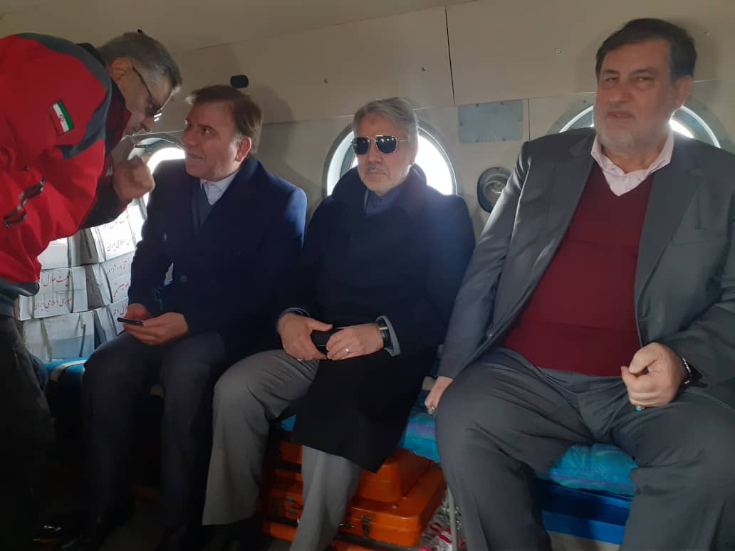 بازدید هوایی محمد باقر نوبخت از گیلان