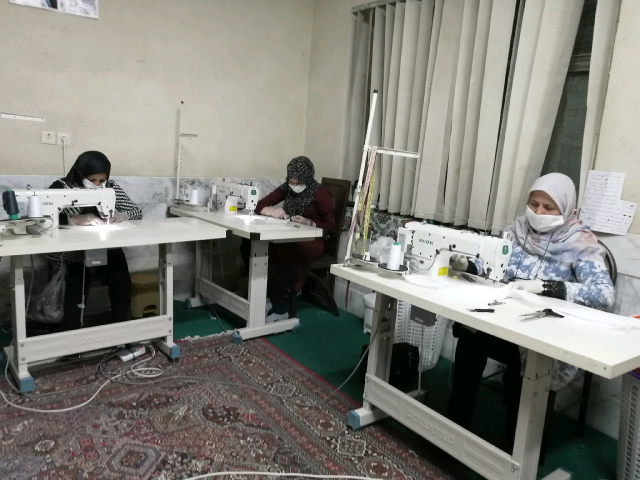 راه اندازی کارگاه تولید ماسک در نهبندان