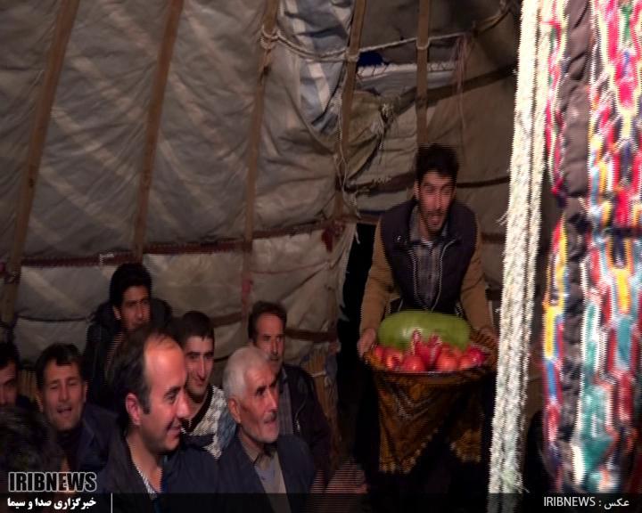 برگزاری مراسم شب چله در میان عشایر ایل شاهسون مغان