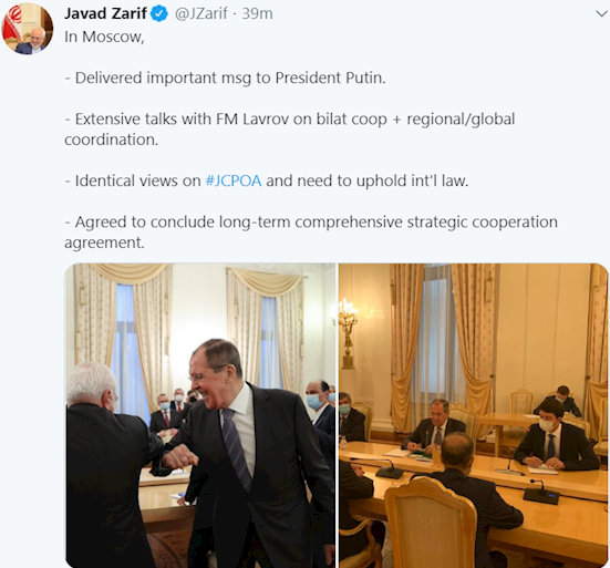 تاکید ظريف و لاوروف بر مقابله با یکجانبه گرایی آمریکا