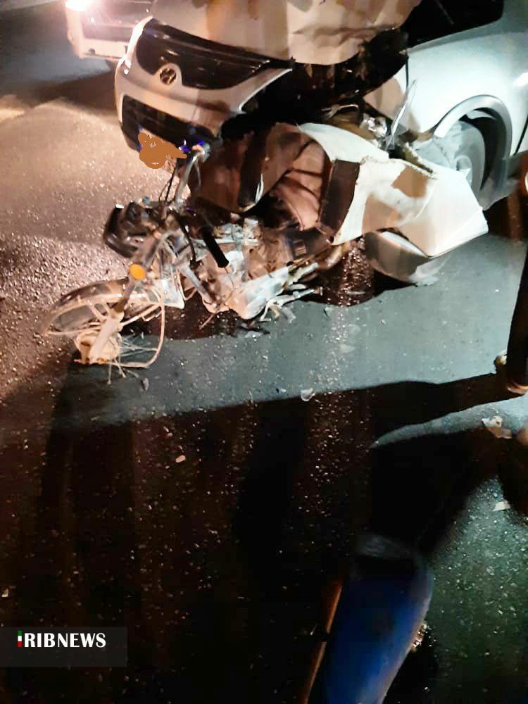 جانباختن یک زوج در حادثه رانندگی