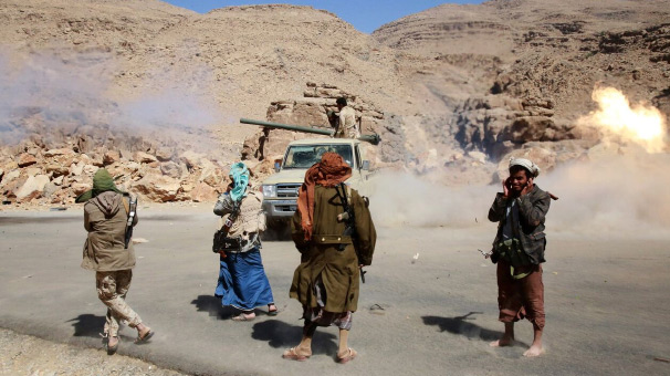 درگیری متجاوزان سعودی و ساکنان یکی از مناطق استان المهره یمن درگیری متجاوزان سعودی و ساکنان یکی از مناطق استان المهره یمن