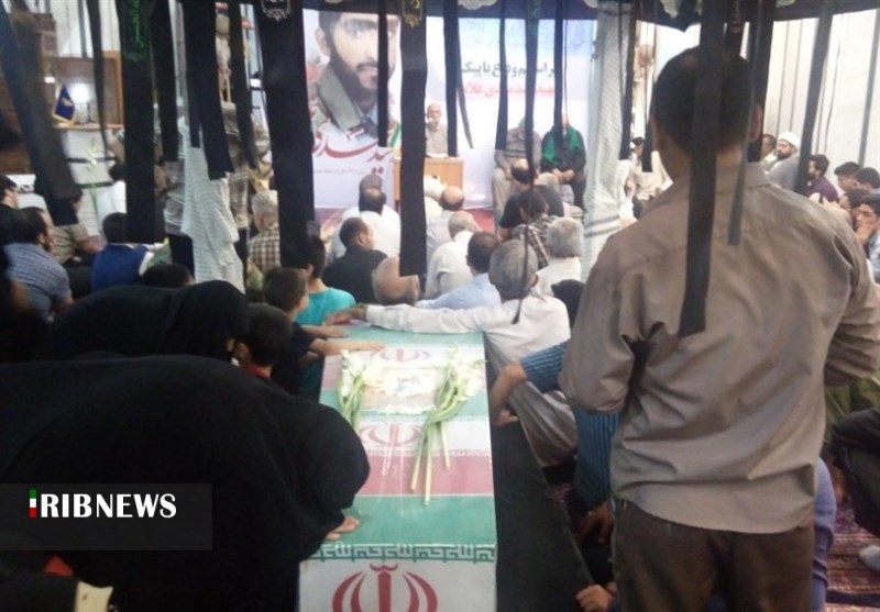 مراسم تشییع پیکر شهید قاسمی از شهدای تازه تفحص شده