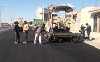 آسفالت معابر محلات در شهر میناب