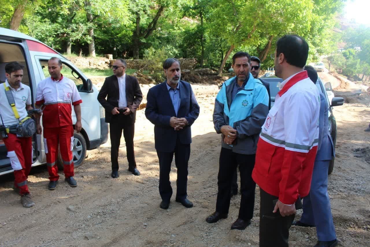 حضور استاندار خراسان شمالی در مناطق سیل زده فاروج