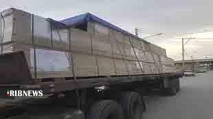 توقیف کامیون حامل ۲۴ تن ام دی اف قاچاق در الیگودرز