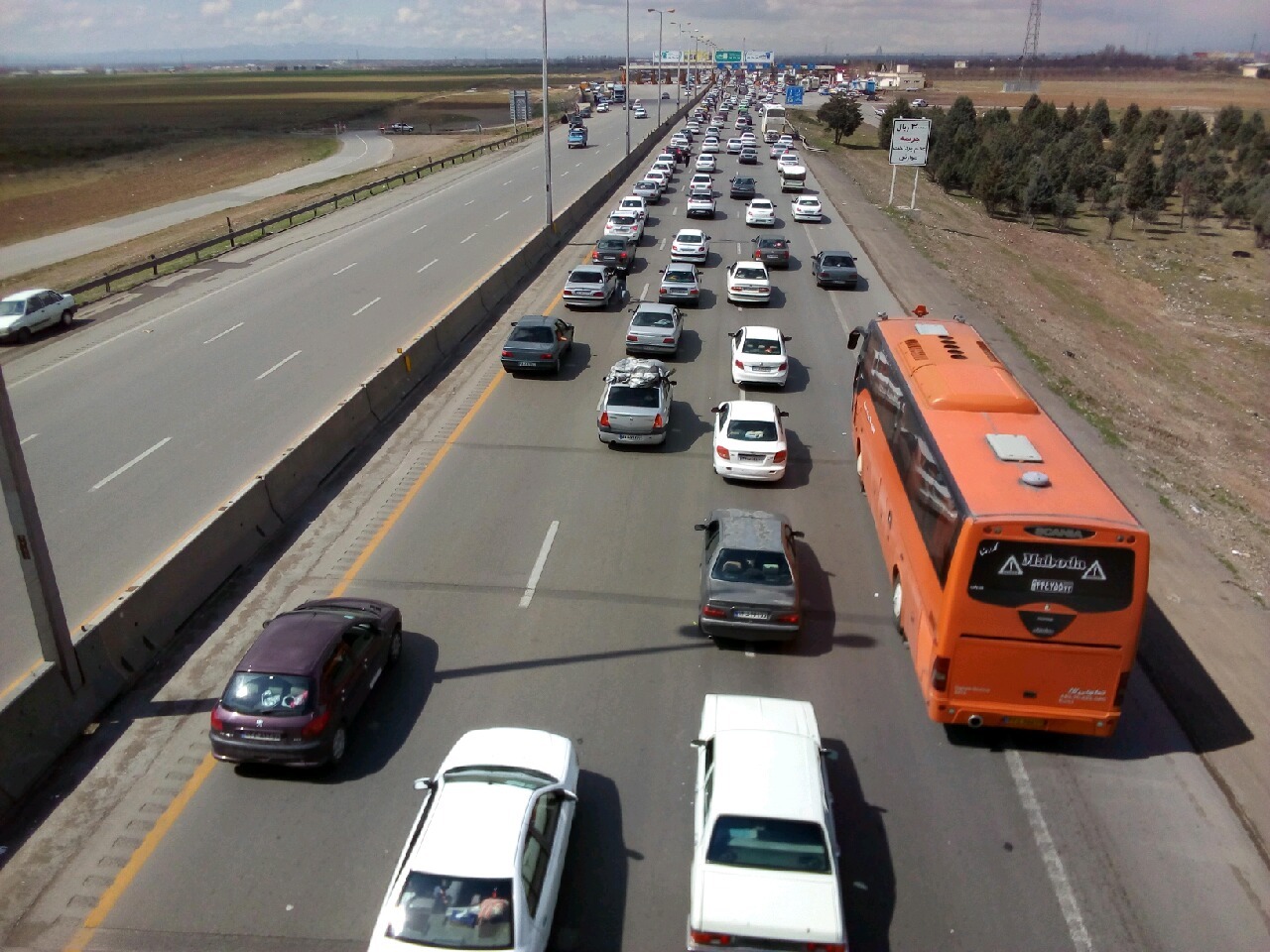 افزایش ۱۳ درصدی تردد خودرو‌ها در تعطیلات نوروزی