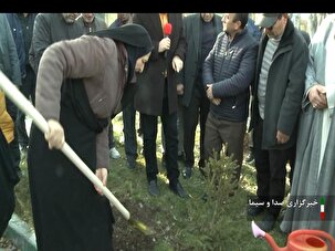 کاشت  نهال در اردبیل همزمان با پویش سراسری «در سایه مادر»