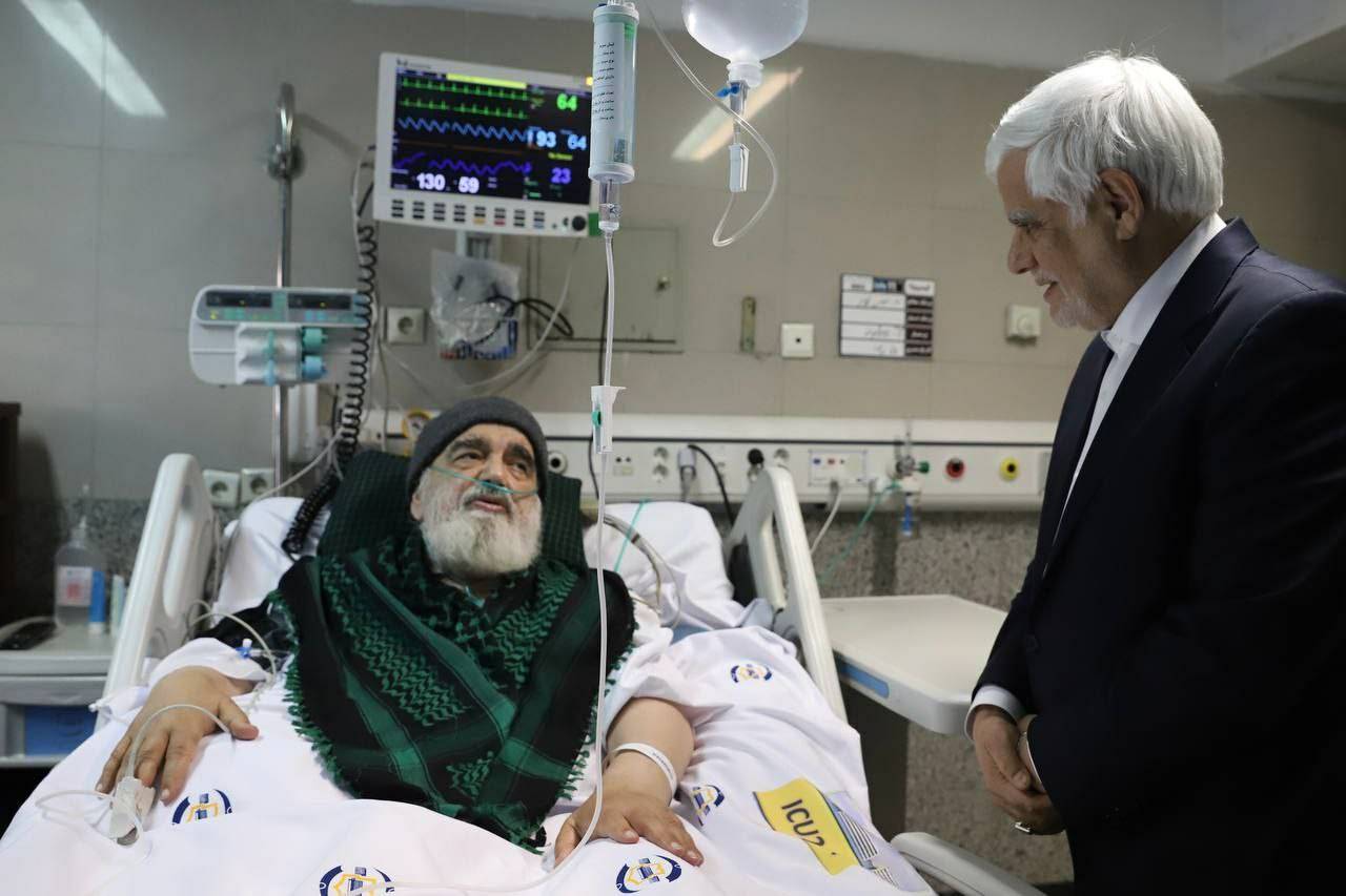 عیادت معاون اول رئیسجمهور از آیت الله جاودان عیادت معاون اول رئیسجمهور از آیت الله جاودان