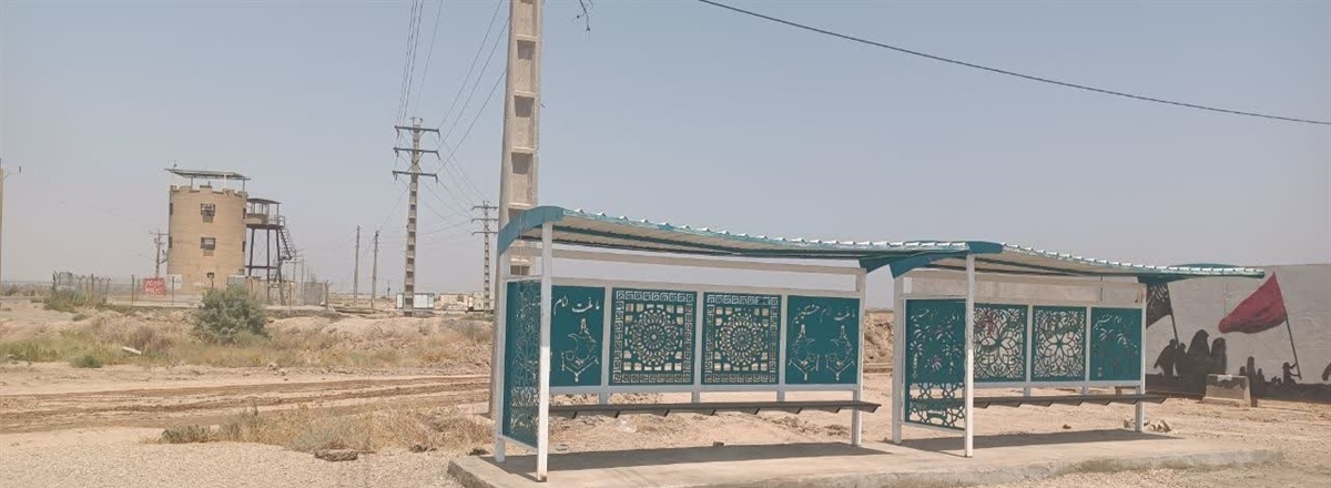 نصب ایستگاههای اتوبوس در مرز چذابه نصب ایستگاههای اتوبوس در مرز چذابه