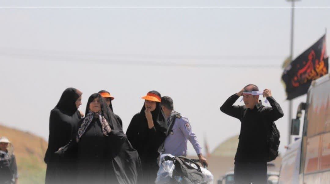 سیر صعودی حضور زائران اربعین در پایانه مرزی تمرچین سیر صعودی حضور زائران اربعین در پایانه مرزی تمرچین