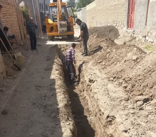 اصلاح ۲۱۵ متر شبکه آبرسانی روستای پسک شهرستان خوی