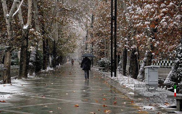 برف و باران در راه آذربایجان‌ شرقی