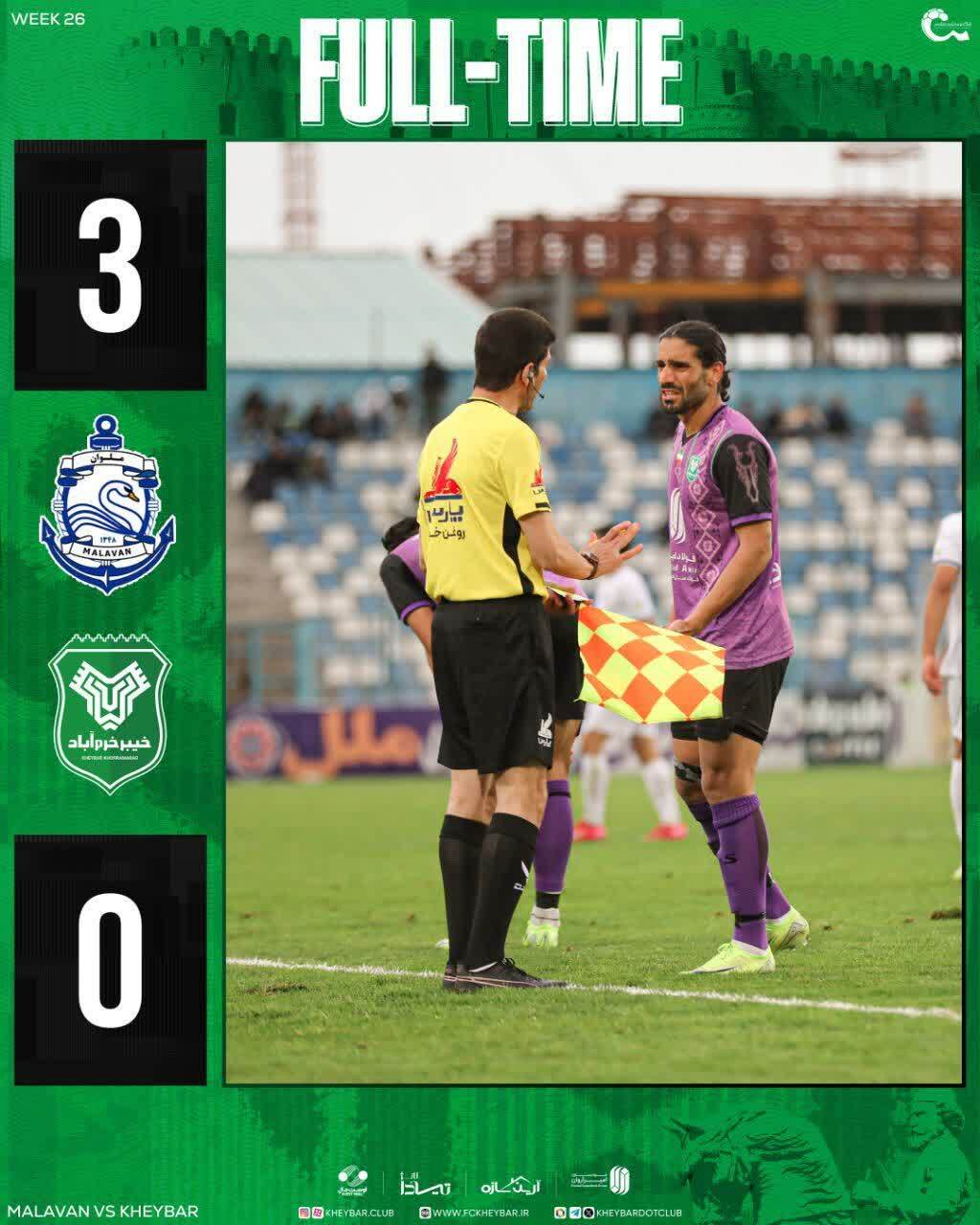 شکست سنگین خیبر در انزلی