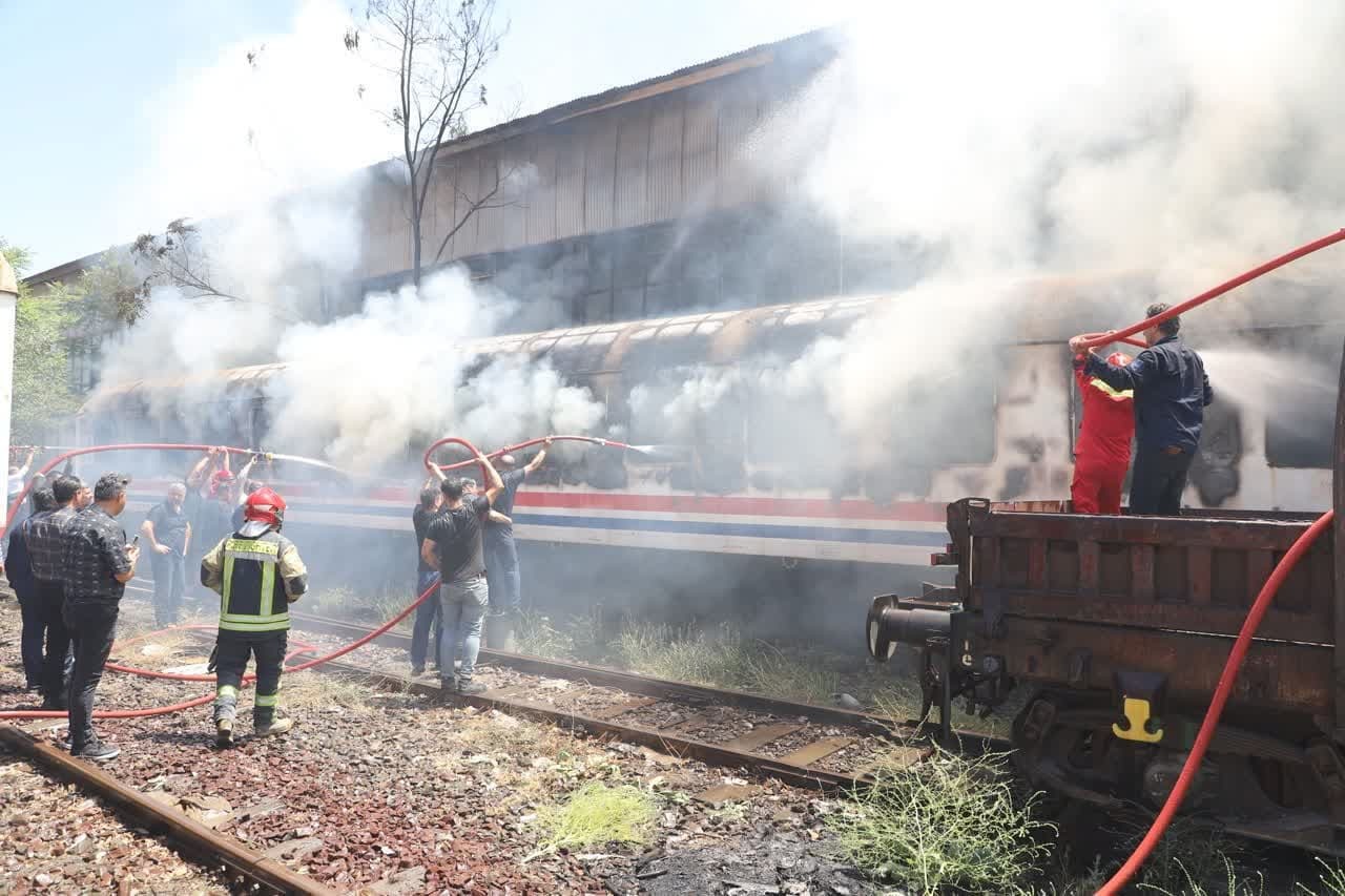 اطفاء حریق در واگن‌ پارس مپنا طی ۲ ساعت و ۲۰ دقیقه
