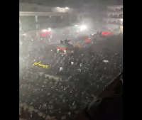 عزاداری شیعیان پاکستان زیر باران شدید
