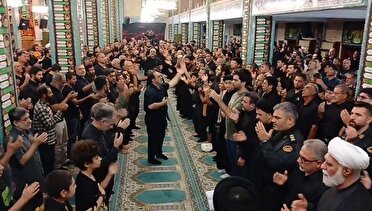 طنین یا اباالفضل العباس عزاداران کیش در ظهر تاسوعا