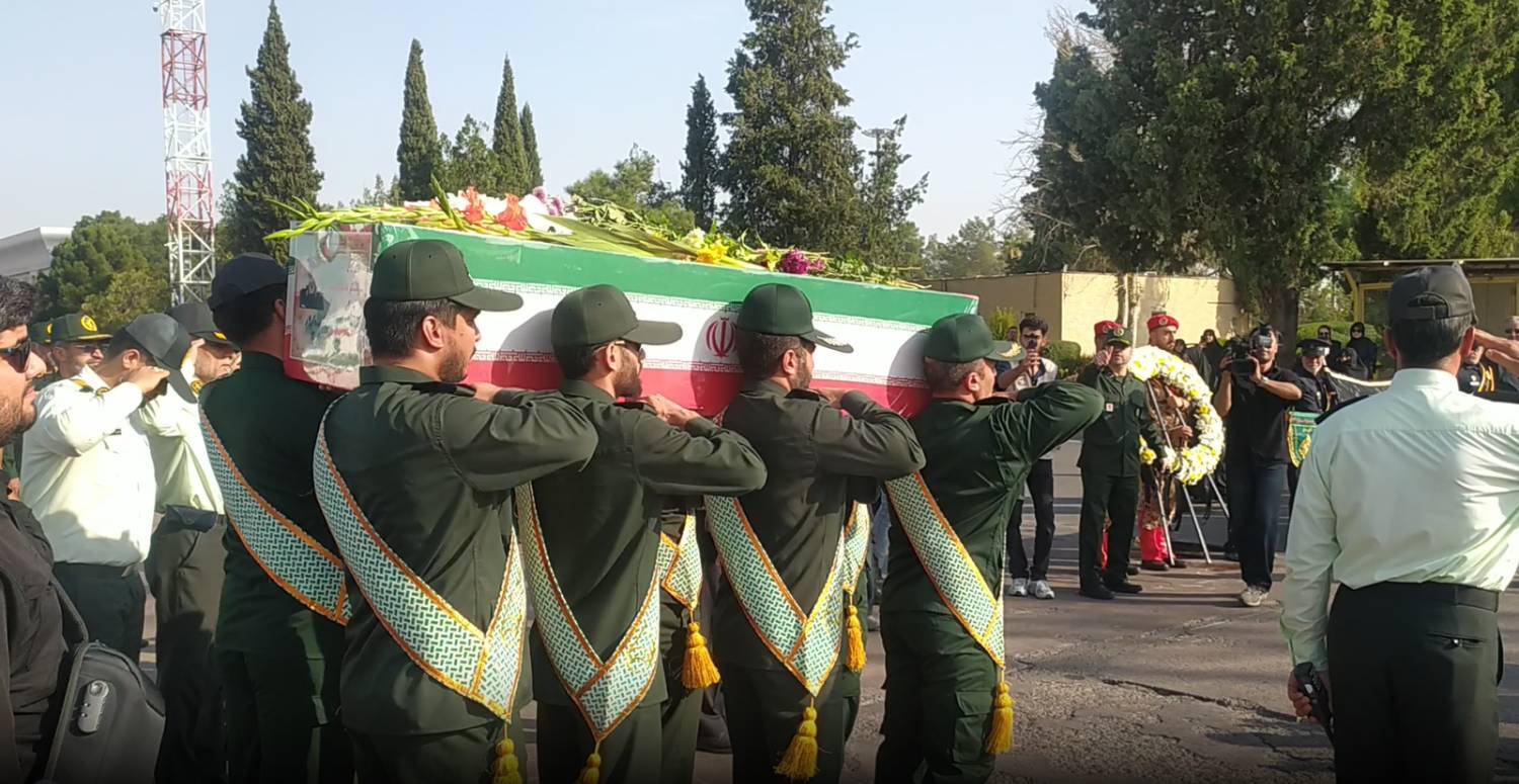 پیکر سردار شهید غیب‌پرور وارد شیراز شد