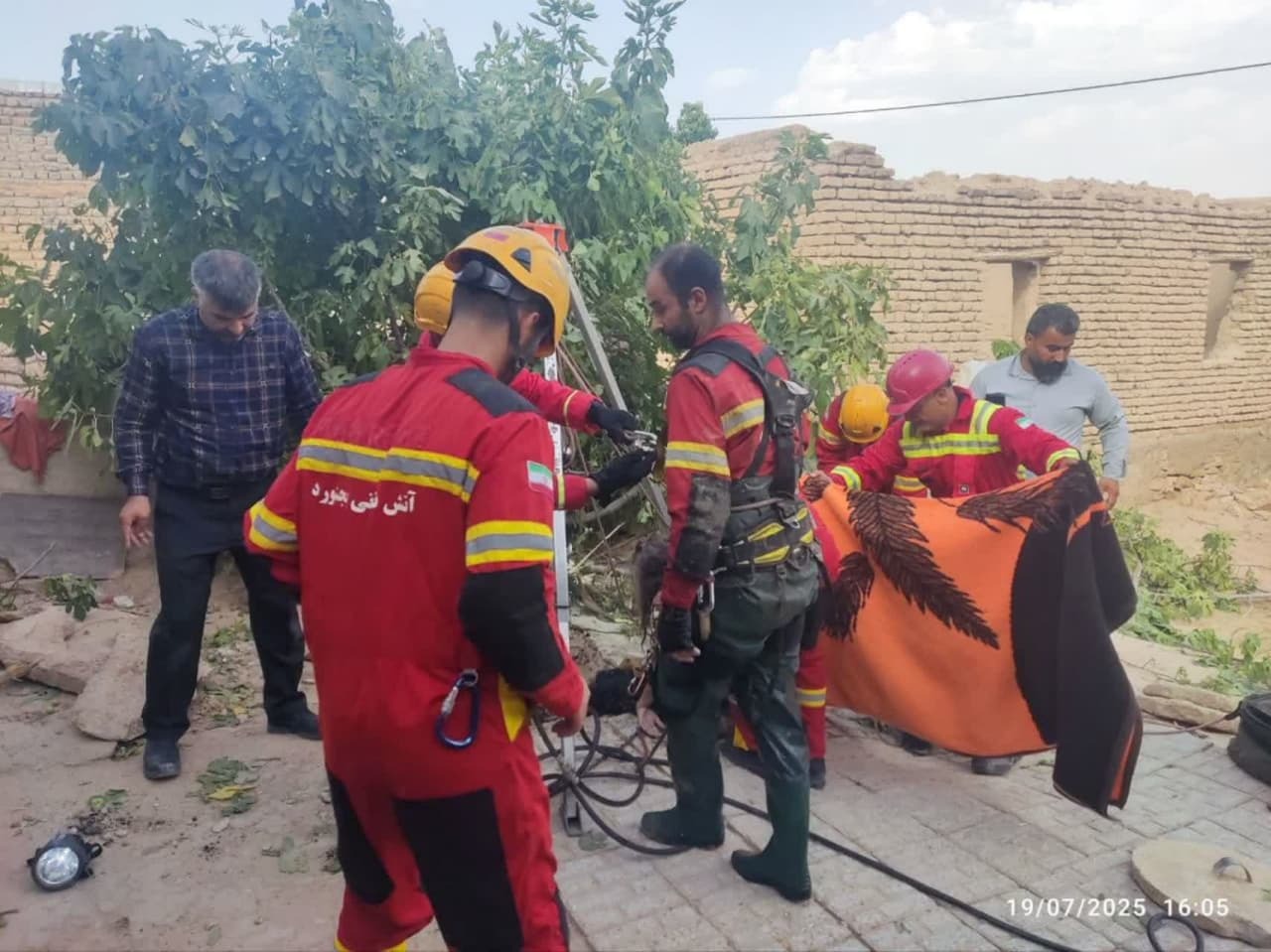 سقوط مرگبار زن جوان به چاه ۱۲ متری در بجنورد
