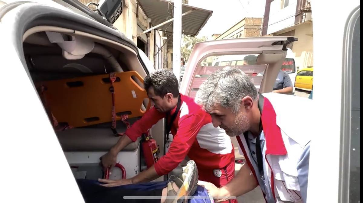 واژگونی ون زائران ایرانی در جاده نجف – مهران