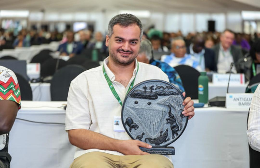 ایمان ابراهیمی برنده جایزه «قهرمان جوان تالاب‌های جهان» شد