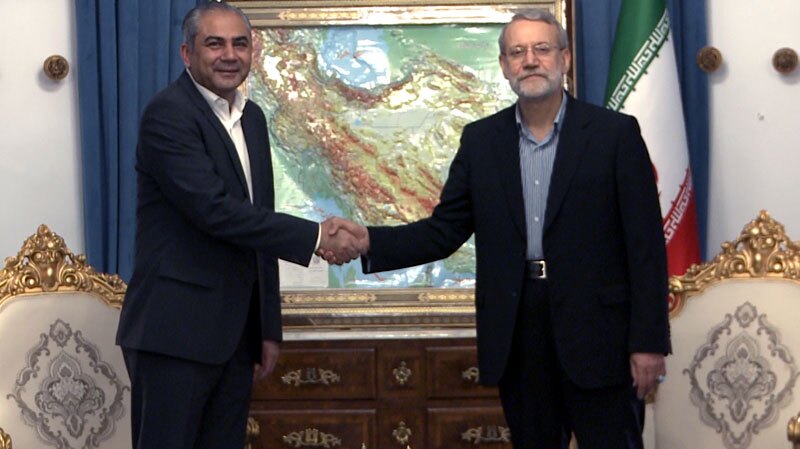 دیدار وزیر کشور پاکستان و علی لاریجانی