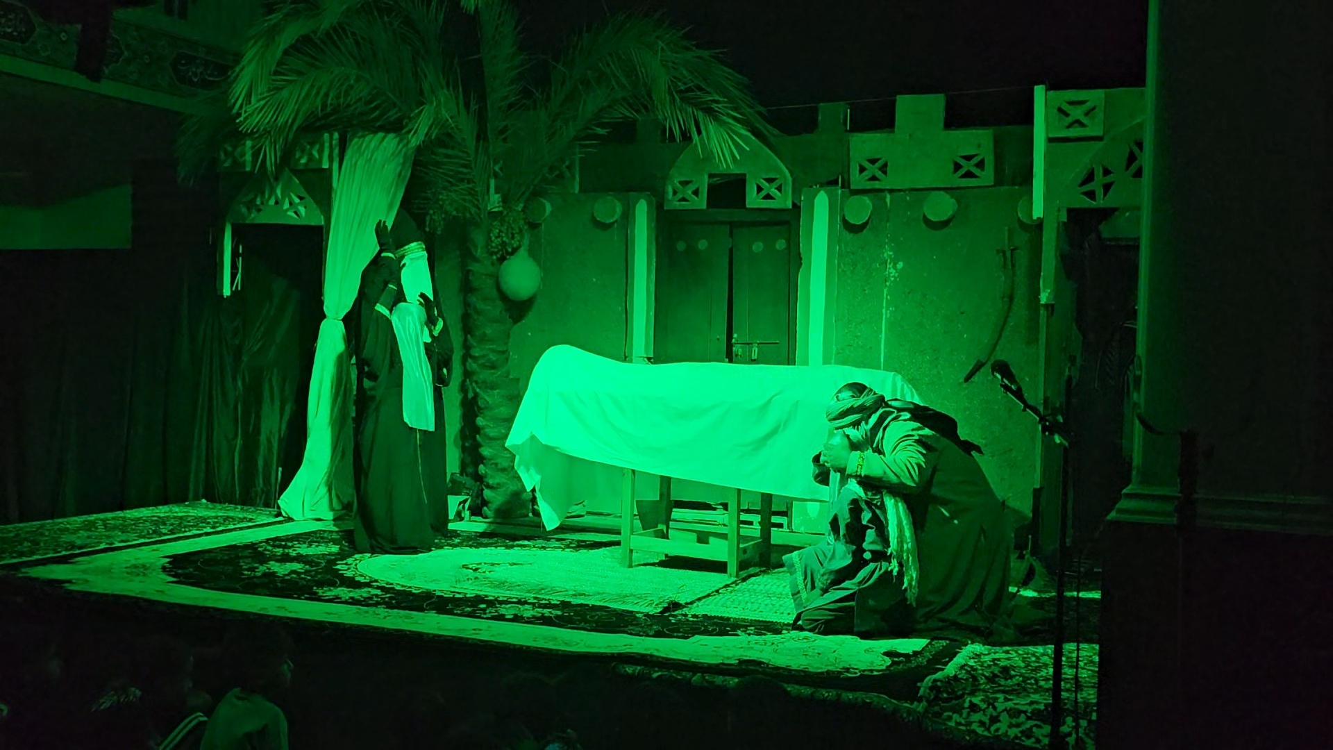 نمایش آیینی شهادت حضرت زهرا (س) در شهر شمیل