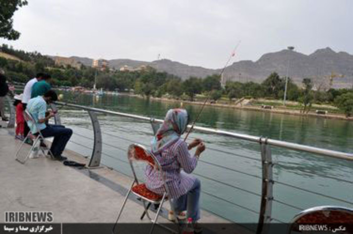 مسابقه ماهیگیری در دریاچه کیو خرم آباد