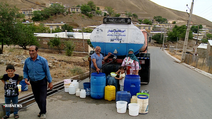 آبرسانی با تانکر امور آب شهرستان کلیبر